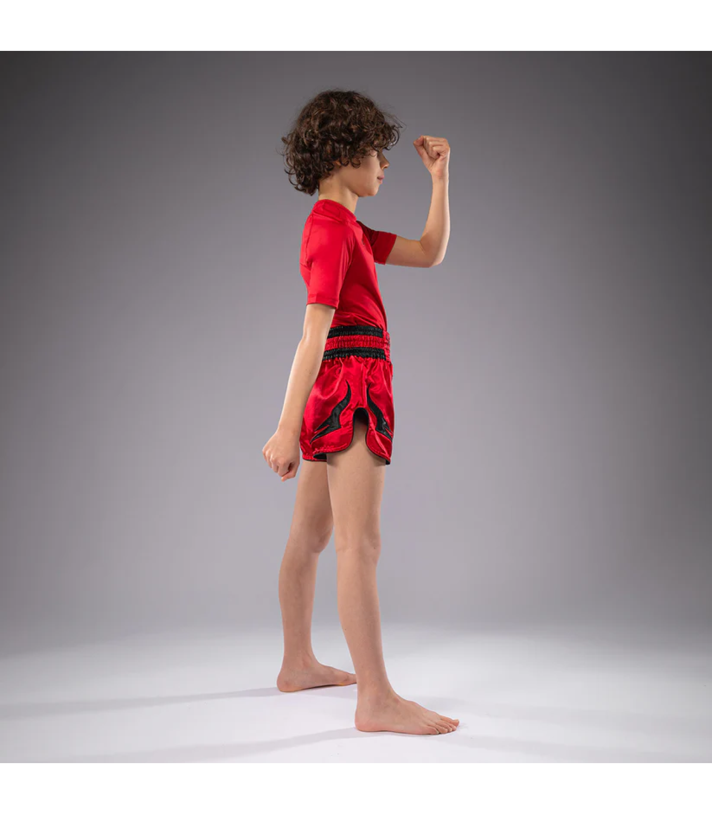 ДЕТСКИ Муай Тай Шорти - Venum Inferno Kids Thai Shorts - Cherry Red​